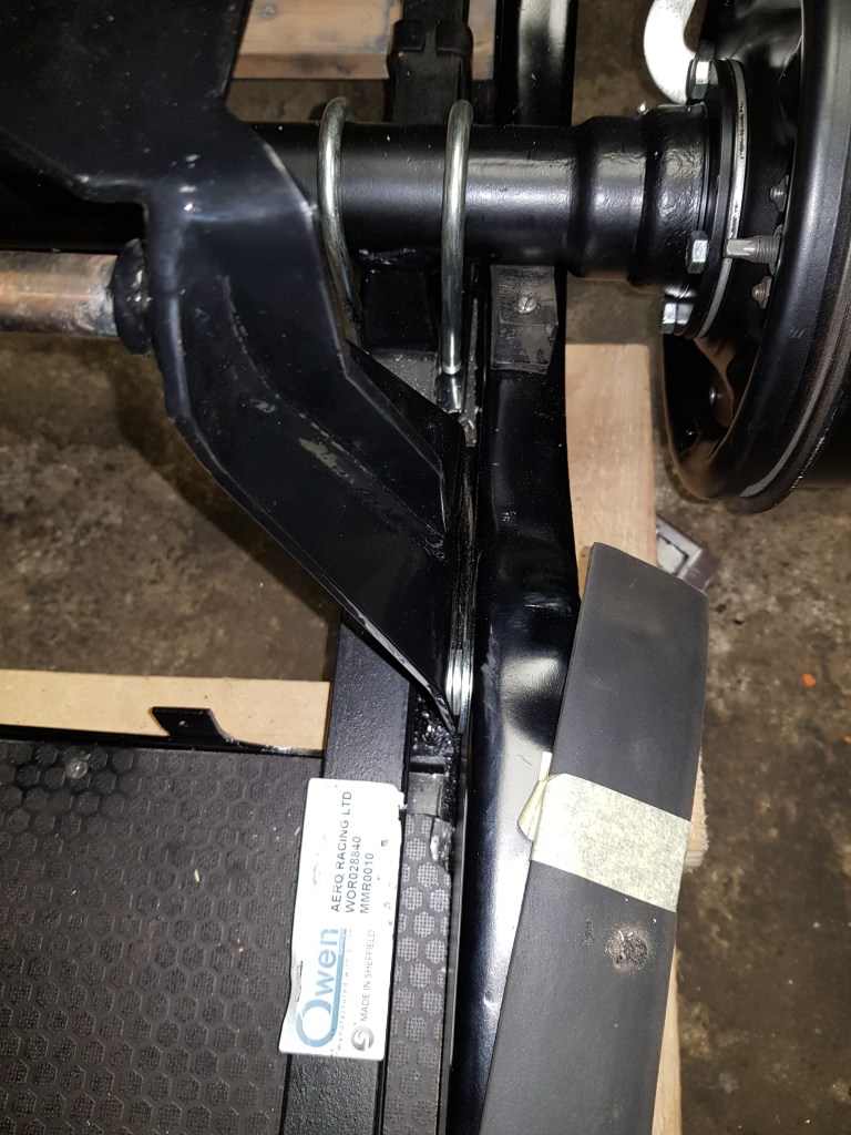 Some washers used as spacer for the top screws