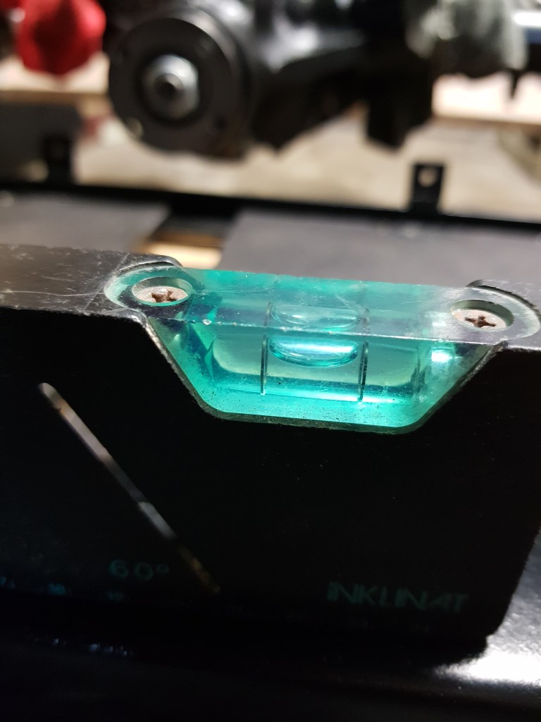 The chassis is leveled