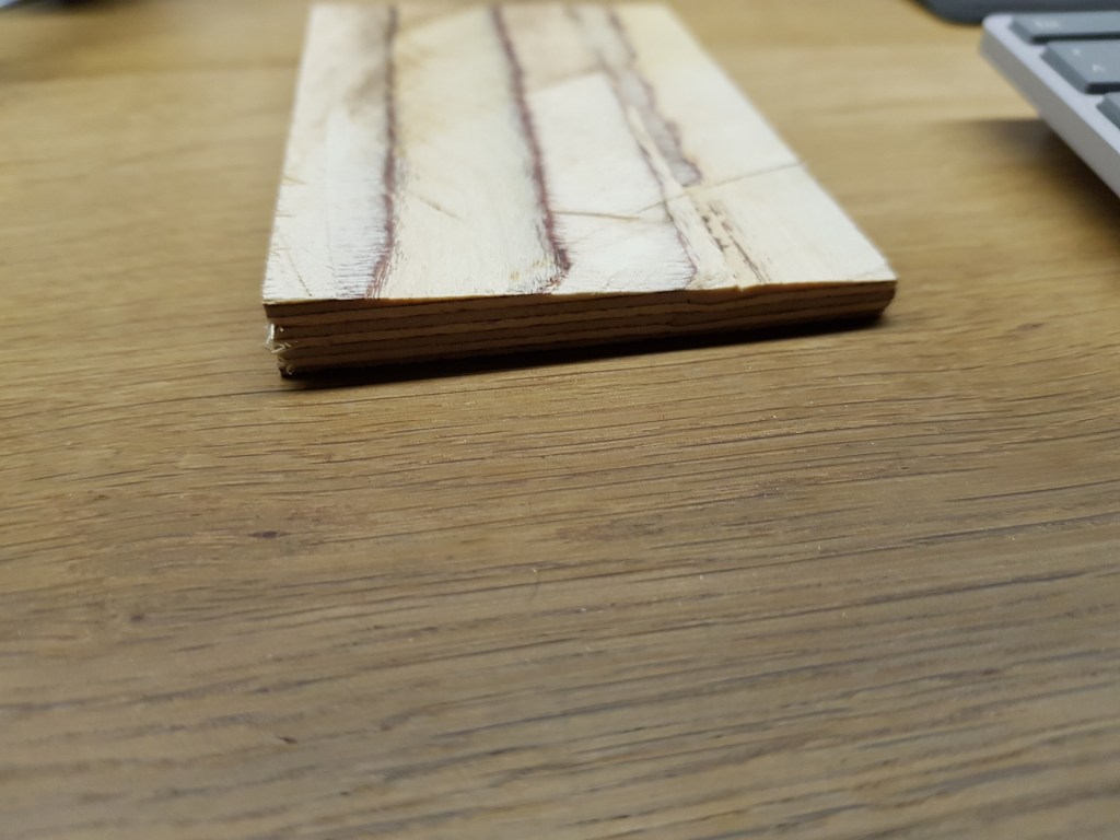 plywood wedge with 87degree cut