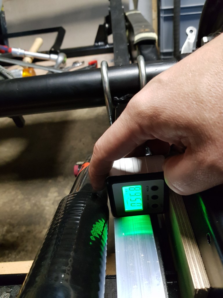 with this spacer I get the brackets are perpendicular to the chassis bottom