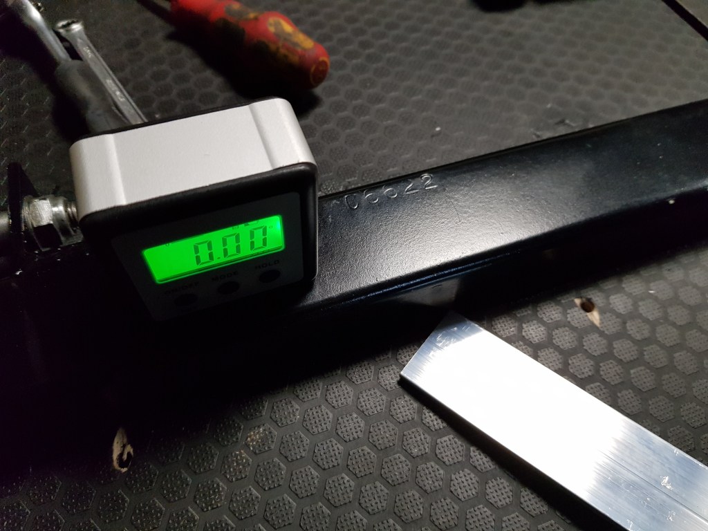 The chassis is leveled