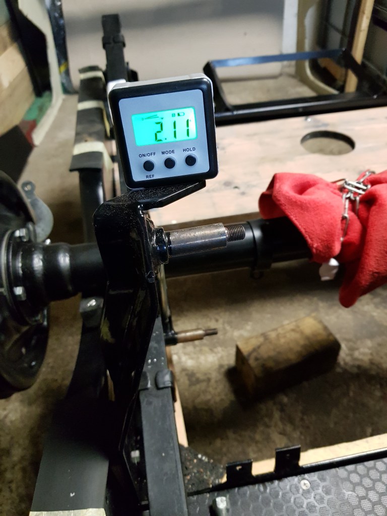 even with the wedge the bracket is still 2 degrees off