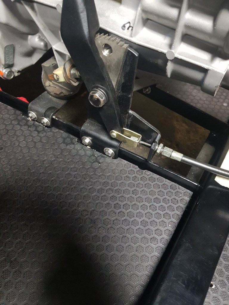 handbrake cable in and adjusted...