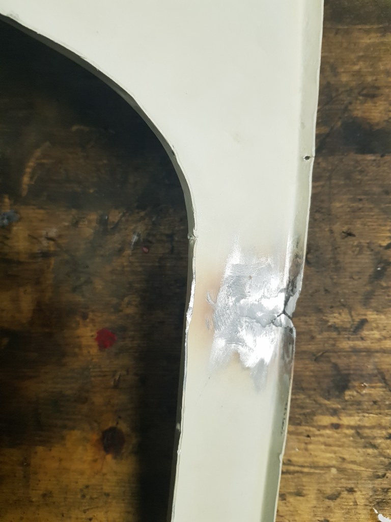 inside area of torn panel