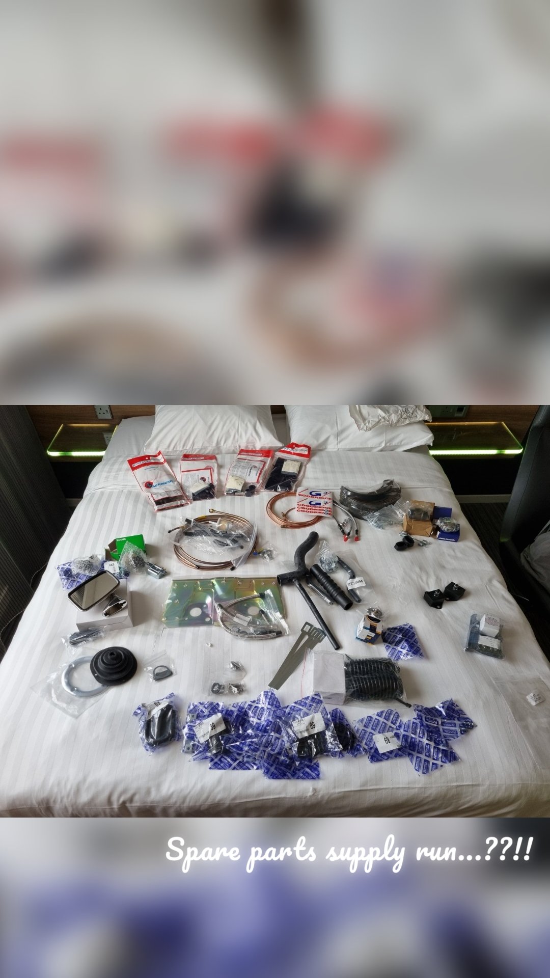 Spare parts supply run...??!! 